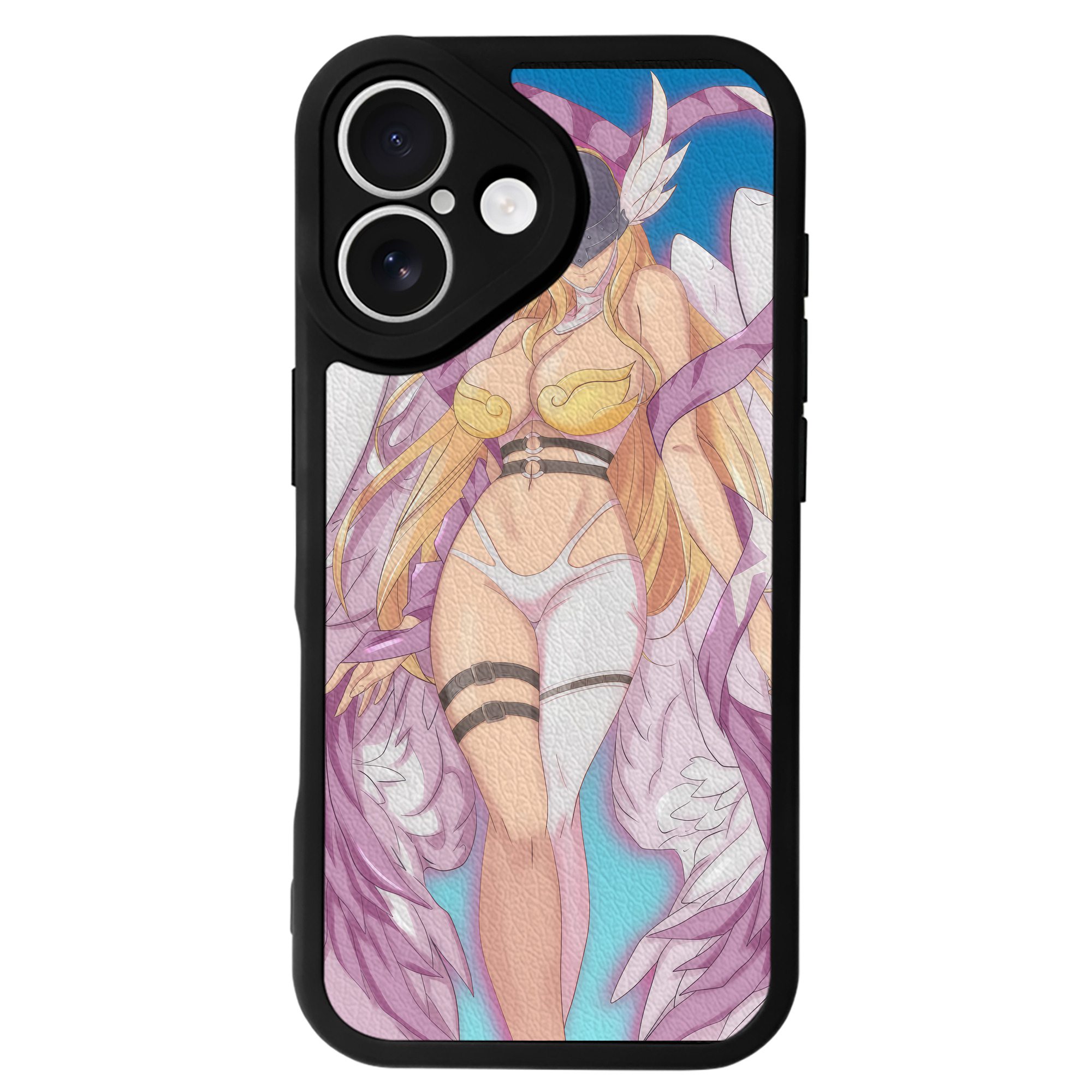 （画像用） Digimon デジタルモンスター/デジモン 【iPhone 16シリーズ対応】シリコンスマホケース（レザー調） 材質：シリコン